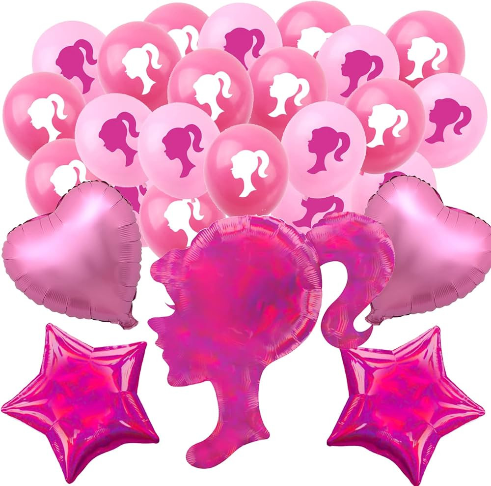 Pink girls balloons birthday party supplies birthday party decorations balloons for girl | Amazon (US)