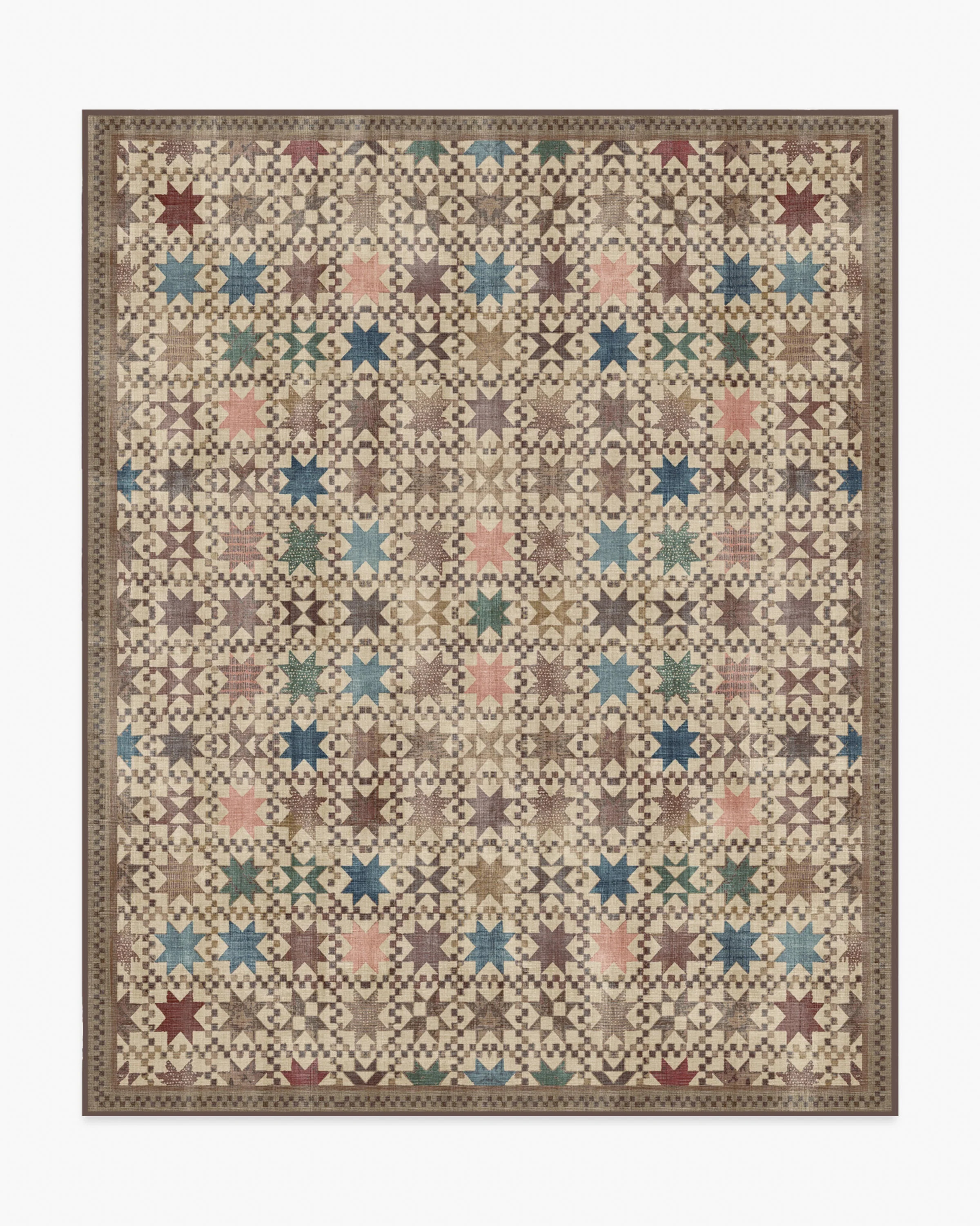 Calloway Brown Multicolor  Rug | Ruggable