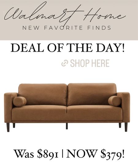 DEAL OF THE DAY is this sofa that has 4.6 star reviews and is over 60 percent off!  Was $891 now only $379!!! #sofa #walmart #dealoftheday 

#LTKhome #LTKsalealert