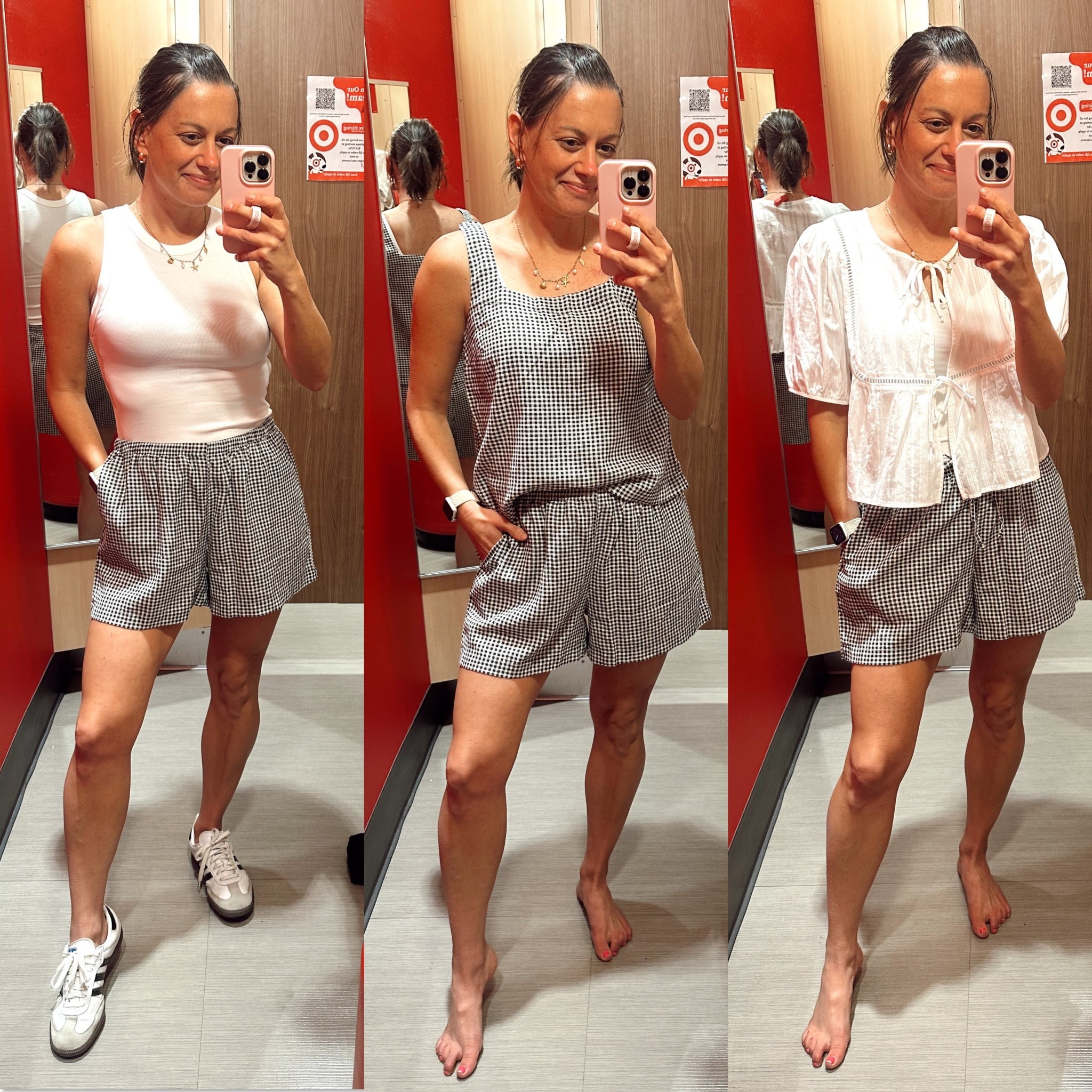 Target try on haul!

Gingham shorts run true to size, white tank and white tie shirt run small - I sized up to a medium in both.  Gingham tank runs true to size.



#LTKSaleAlert #LTKFindsUnder50 #LTKPetite