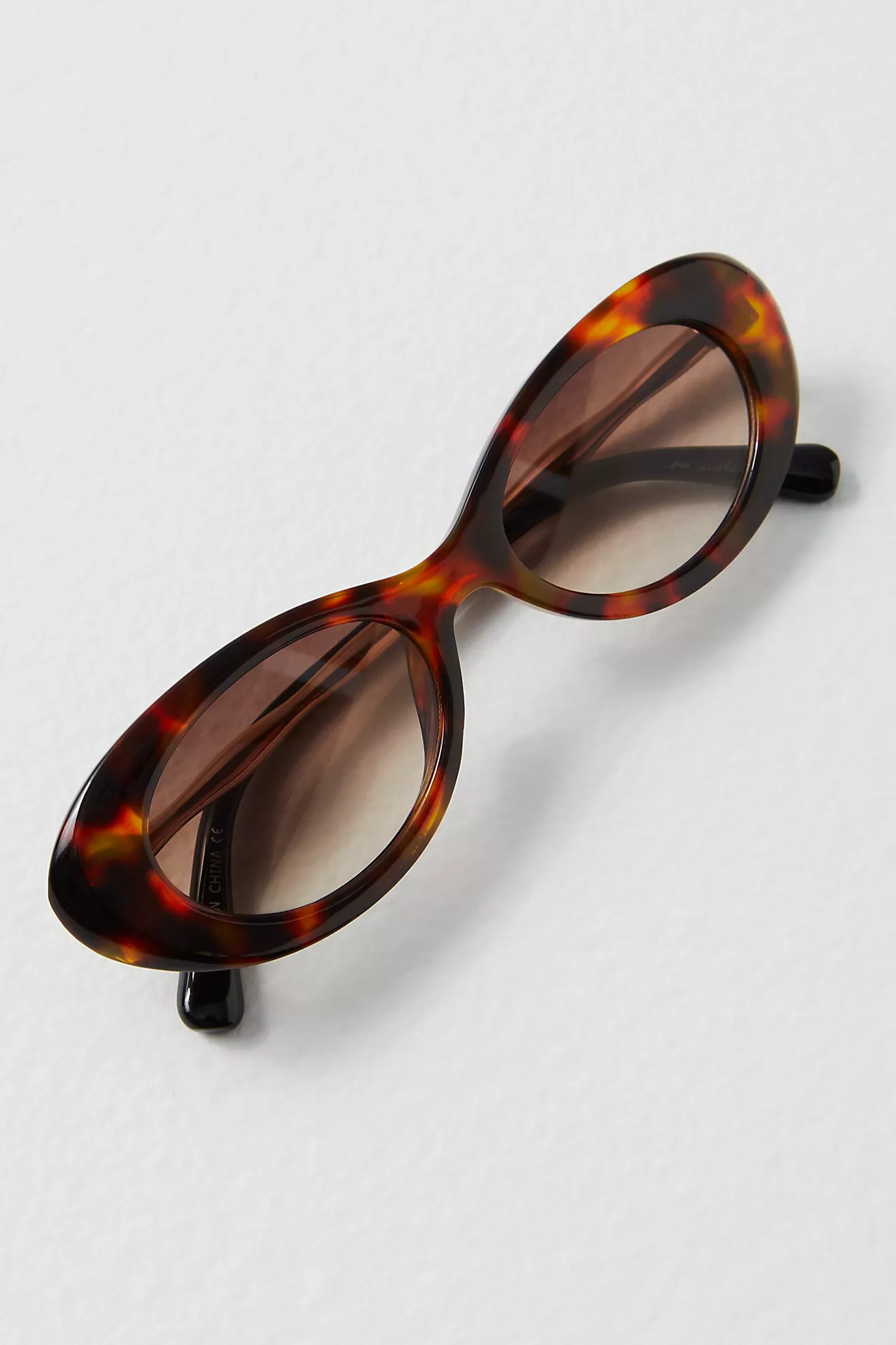 Ella Slim Oval Sunglasses | Free People (Global - UK&FR Excluded)