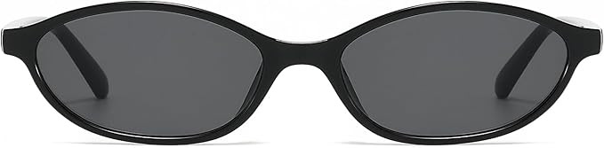LJCZKA Retro Oval Cat Eye Sunglasses for Women 90s Trendy Small Frame Sunnies Vintage Cateye y2k ... | Amazon (US)