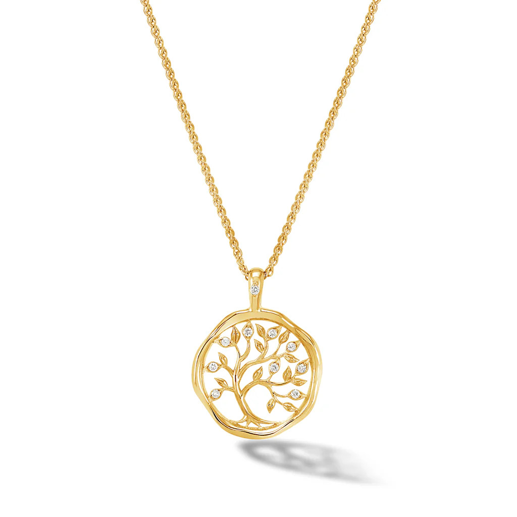 18k Gold & Diamond Tree of Life Talisman Necklace | Dower & Hall