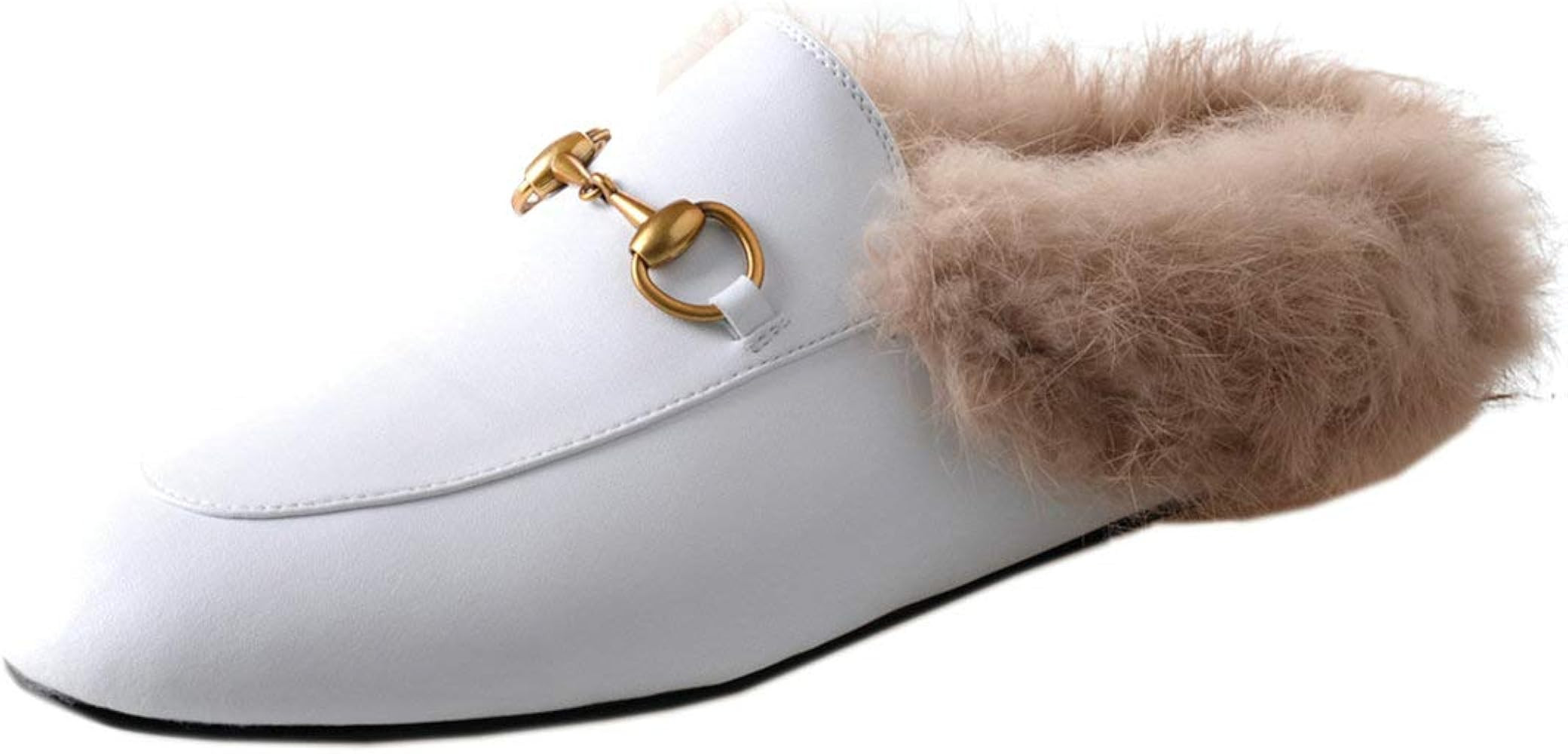 Agodor Women's Flat Mules Slip on Low Heels Open Back Loafer Shoes Dress Slippers | Amazon (US)