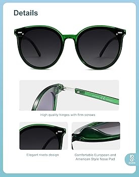 SOJOS Sunglasses Womens Trendy 2025 Classic Round Retro Vintage Shades Large Frame Sunnies SJ2067 | Amazon (US)