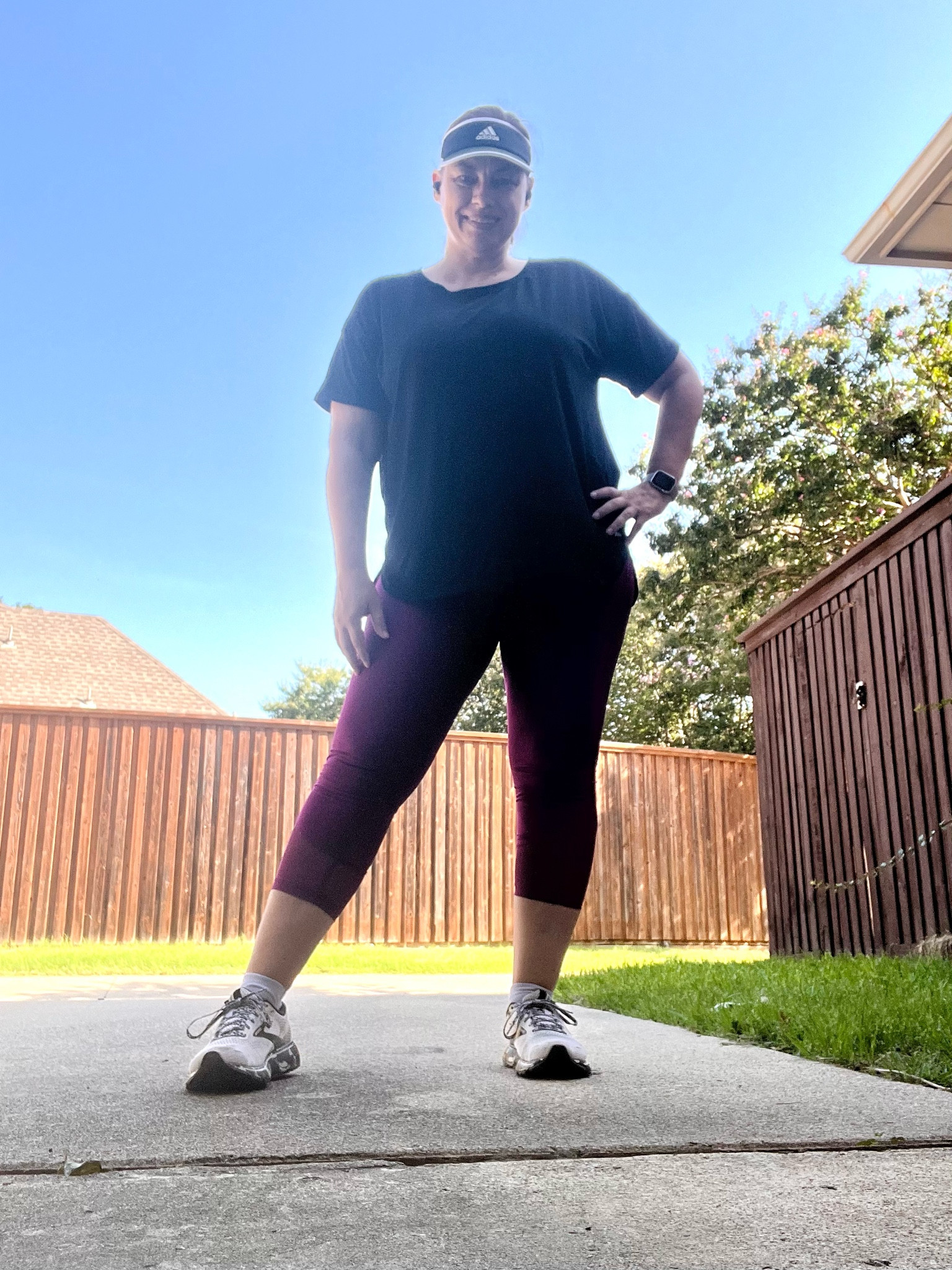 I definitely prefer to walk in leggings instead of shorts.  I can’t stand it when shorts start lining up in the middle!  I like capri leggings in the summer that don’t fall down at the waist.  

#LTKstyletip #LTKcurves #LTKFitness