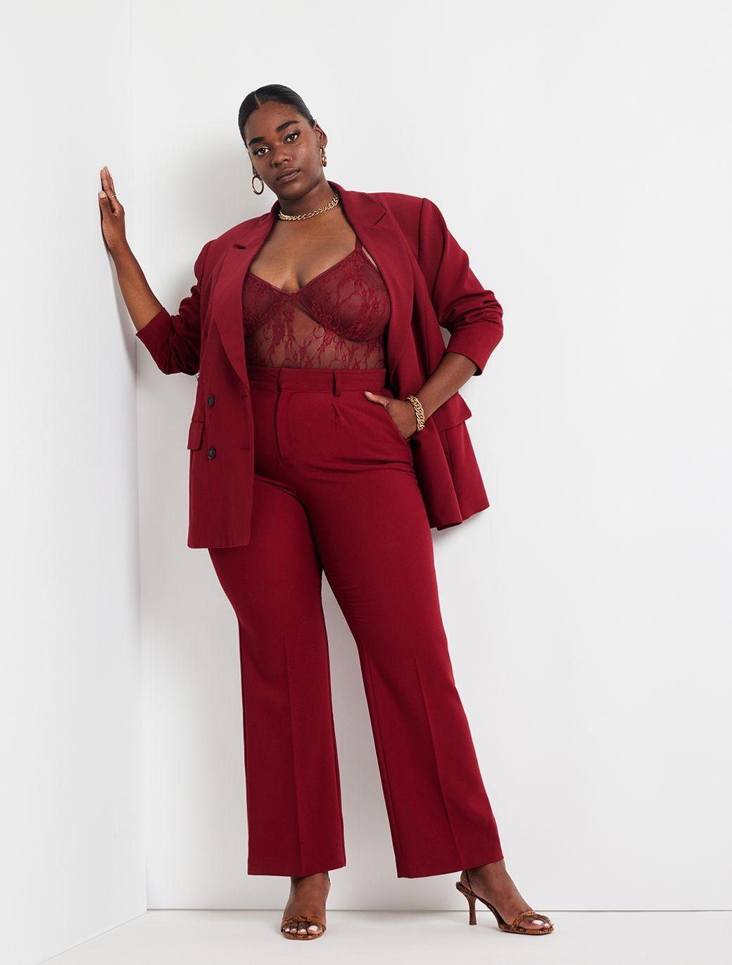 Flare Leg Trouser | Women's Plus Size Pants | ELOQUII | Eloquii