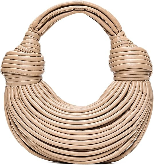 LACELORE Woven Handbags For Women Hand Woven Bread Messenger Bag Soft Handle Handbag Weaving Crea... | Amazon (US)