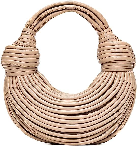 LACELORE Woven Handbags For Women Hand Woven Bread Messenger Bag Soft Handle Handbag Weaving Crea... | Amazon (US)