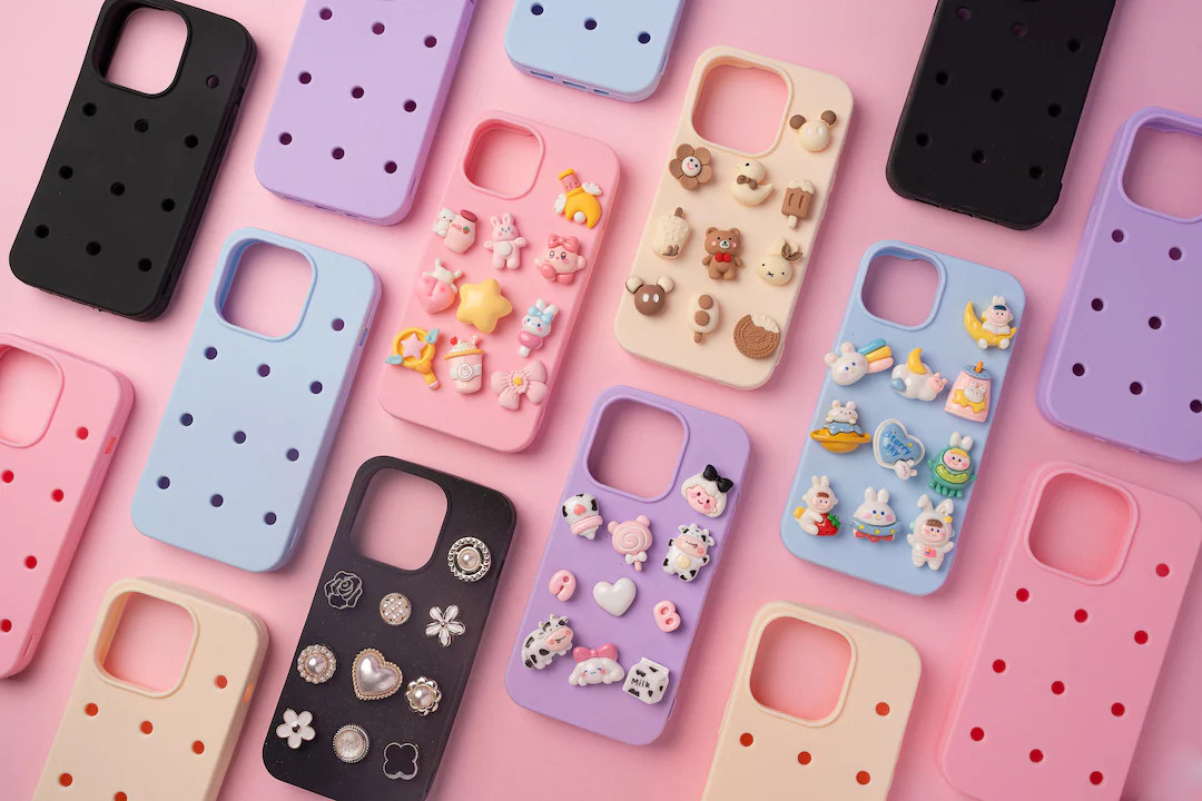 Croc Charms Phone Case + Anti-scratch Screen Protector - Kawaii Stylish Design - Customizable Per... | Etsy (US)