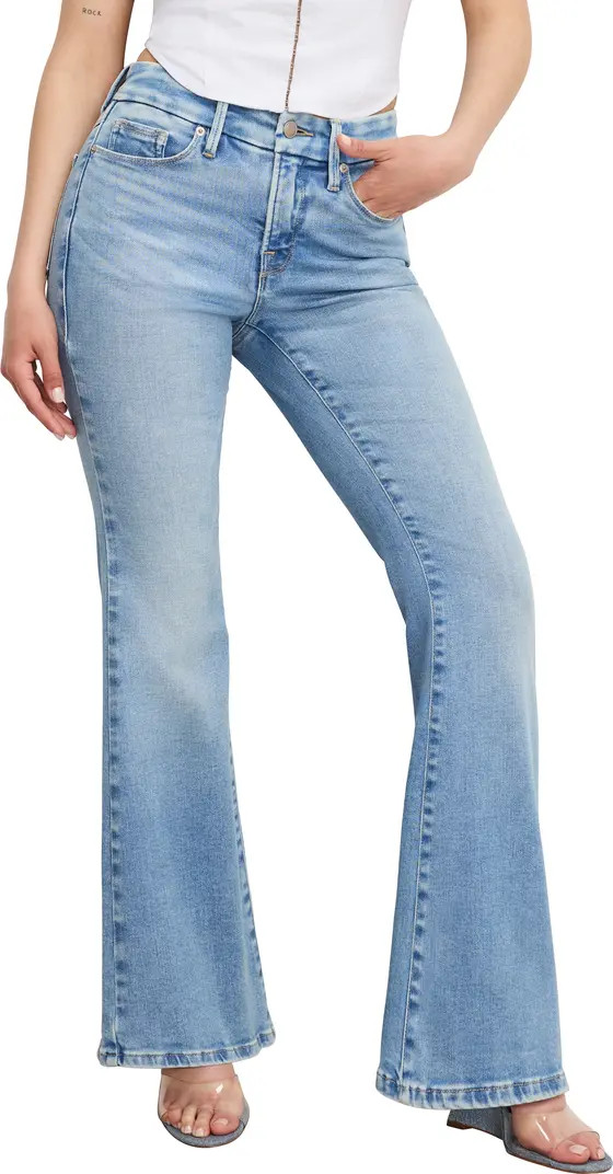 Good American Dolly Joleans Flare Jeans | Nordstrom | Nordstrom