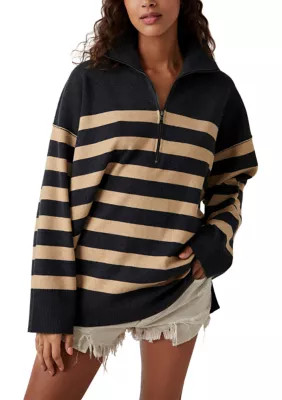 Free People Women's Coastal Stripe Pullover Top, XS | Belk