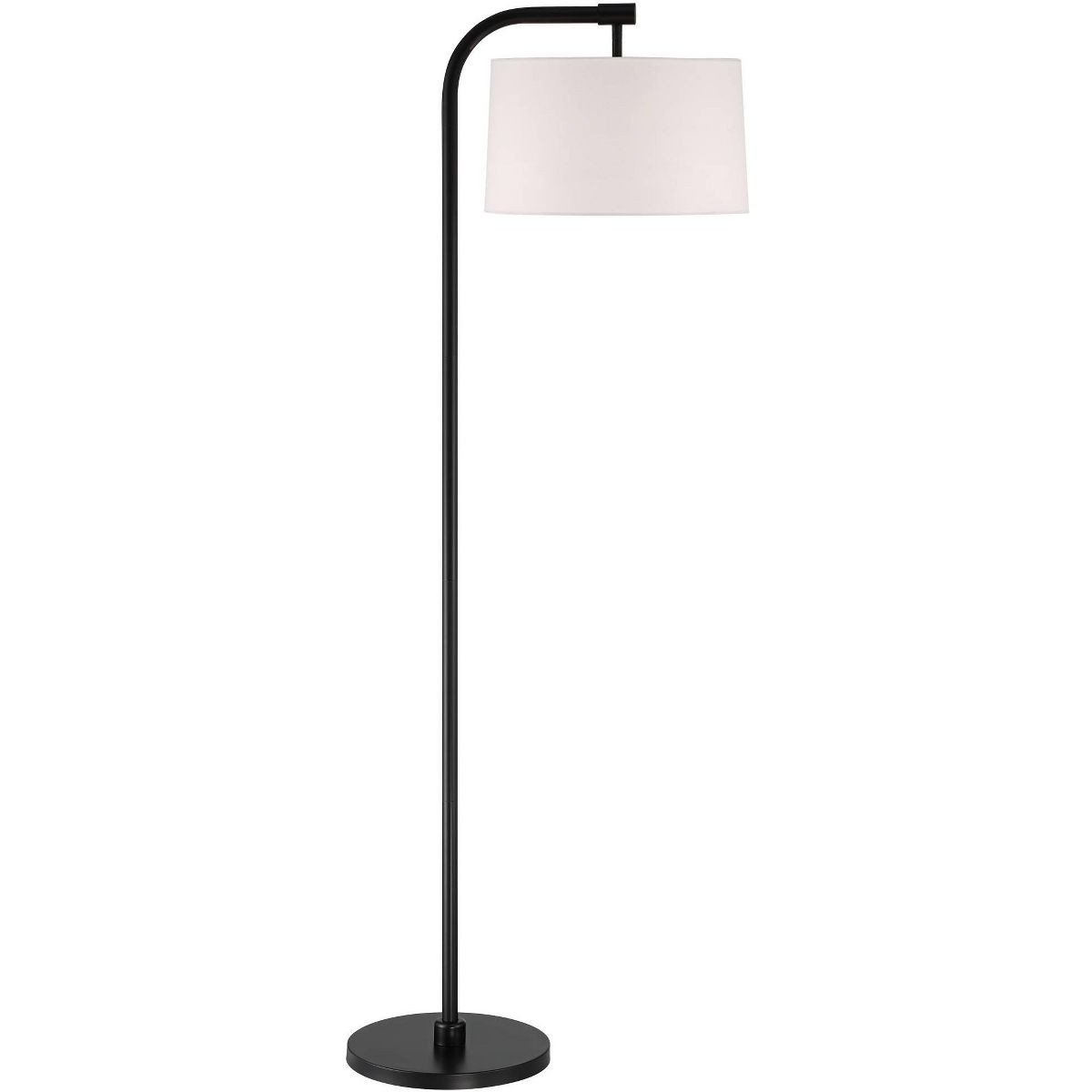 360 Lighting Serra Modern Art Deco 64" Tall Standing Floor Lamp Curved Chairside Arc Offset Arm F... | Target