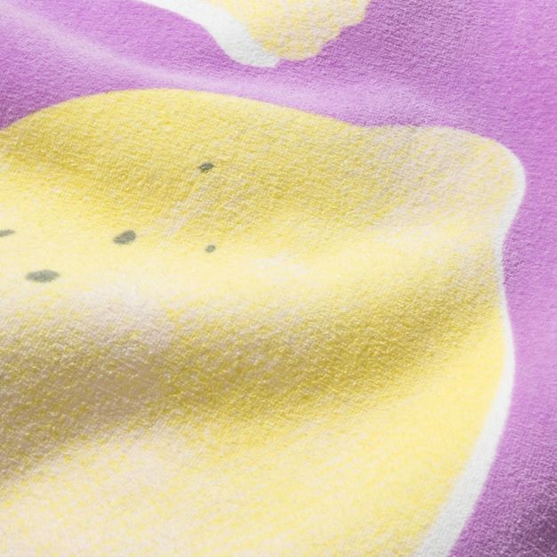 Lemon Printed Bath Towel Purple - Sun Squad&#8482; | Target