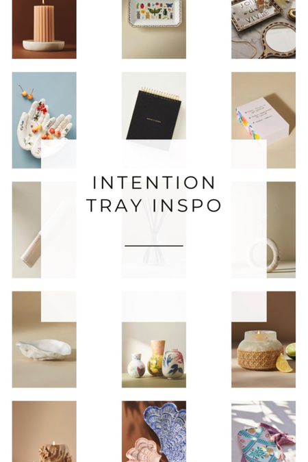 Intention trays are mindfully put together vignettes that help inspire us to journal, practice self-care, or do whatever your little heart desires. These decor pieces can help you out together your very first intention tray or jazz up one you already have put together.

#LTKstyletip #LTKSeasonal #LTKhome