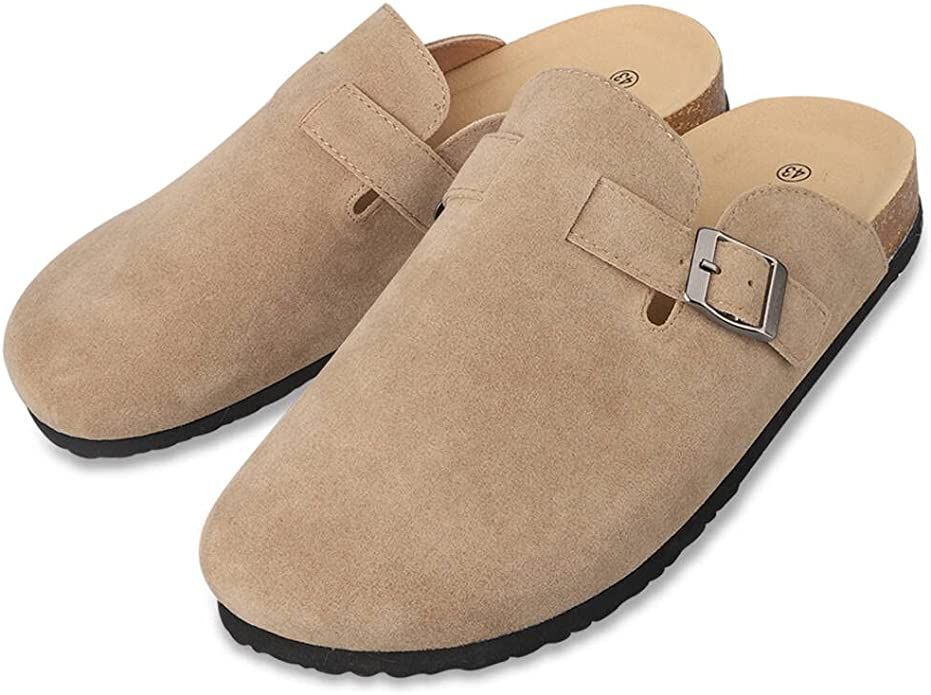 Amazon.com | Boston Suede Clogs for Women Men Dupes Unisex Arizona Delano Slip-on Potato Shoes Fo... | Amazon (US)