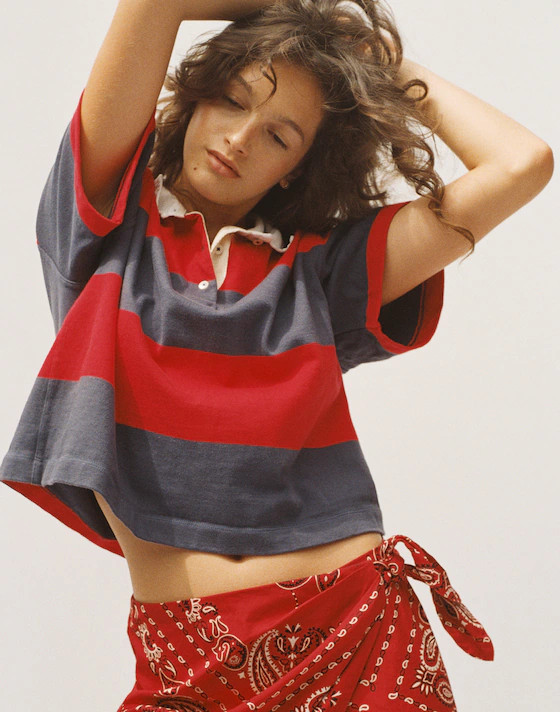 Boxy Rugby Polo | Madewell