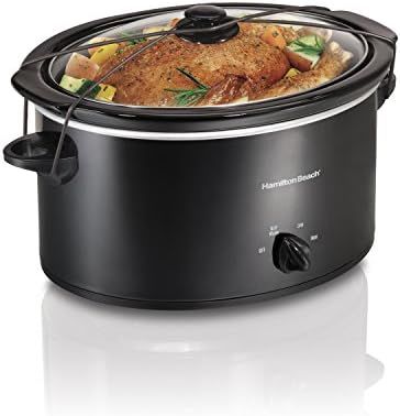 Hamilton Beach Portable 5-Quart Slow Cooker With Lid Latch Strap for Easy Transport, Dishwasher-S... | Amazon (US)