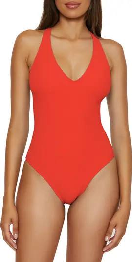 BCA by Rebecca Virtue Multi-Way Rib One-Piece Swimsuit | Nordstrom | Nordstrom