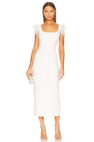 LIKELY Cameron Midi Dress in White from Revolve.com | Revolve Clothing (Global)