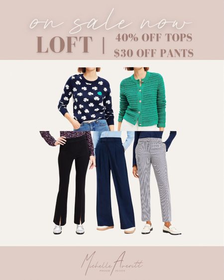Tops are 40% off and take $30 off pants at LOFT! 

#LTKMostLoved #LTKSeasonal #LTKsalealert