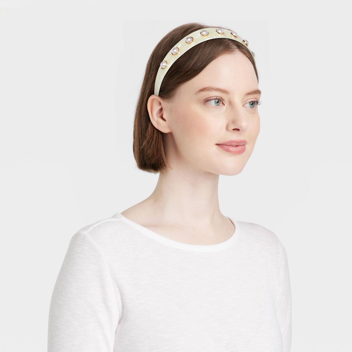 Headband with Pearls - A New Day™ White | Target
