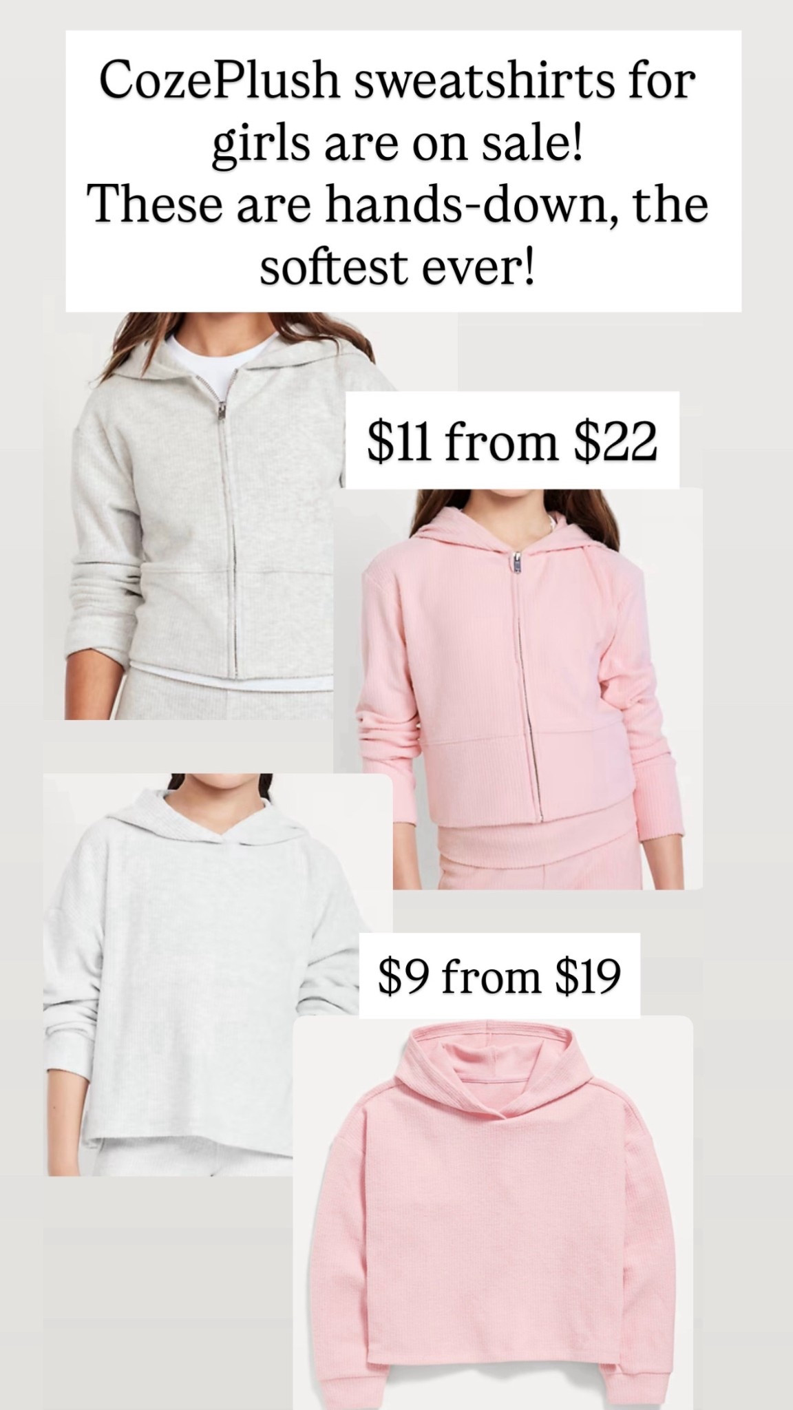 CozePlush sweatshirts for girls.

#LTKSaleAlert