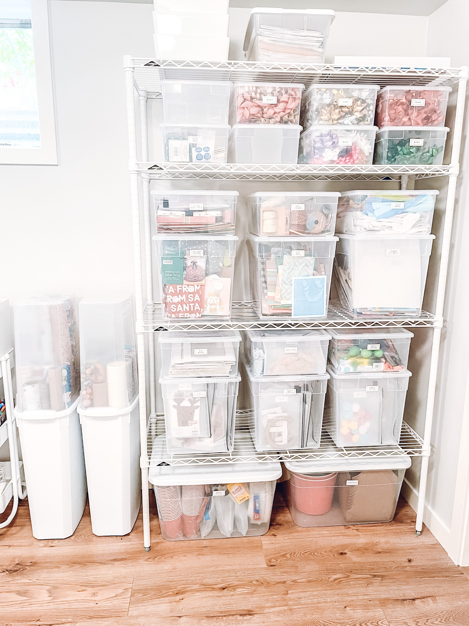 Gift wrapping organization✨ Iris Clear Vertical Gift Wrap Box. The Container Store Our Sweater Box. The Container Store Our Deep Sweater Box. The Container Store Our Large Shoe Box. Brightroom 66qt Clear Latching Storage Box White. The Container Store Caspari Wild Birthday Animals Wrapping Paper. The Home Depot 5-Tier Heavy Duty Boltless Steel Garage Storage Shelving Unit.

#LTKfamily #LTKhome