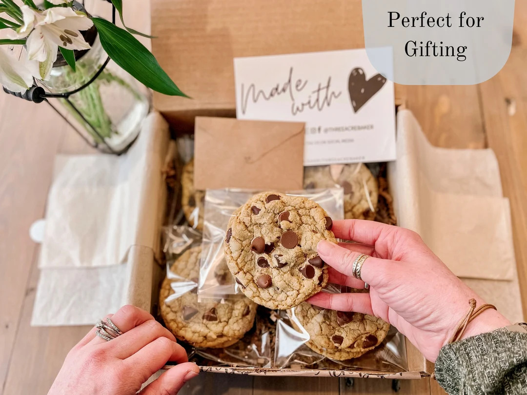 Browned Butter Chocolate Chip Cookies  Cookie Gift Box - Etsy | Etsy (US)