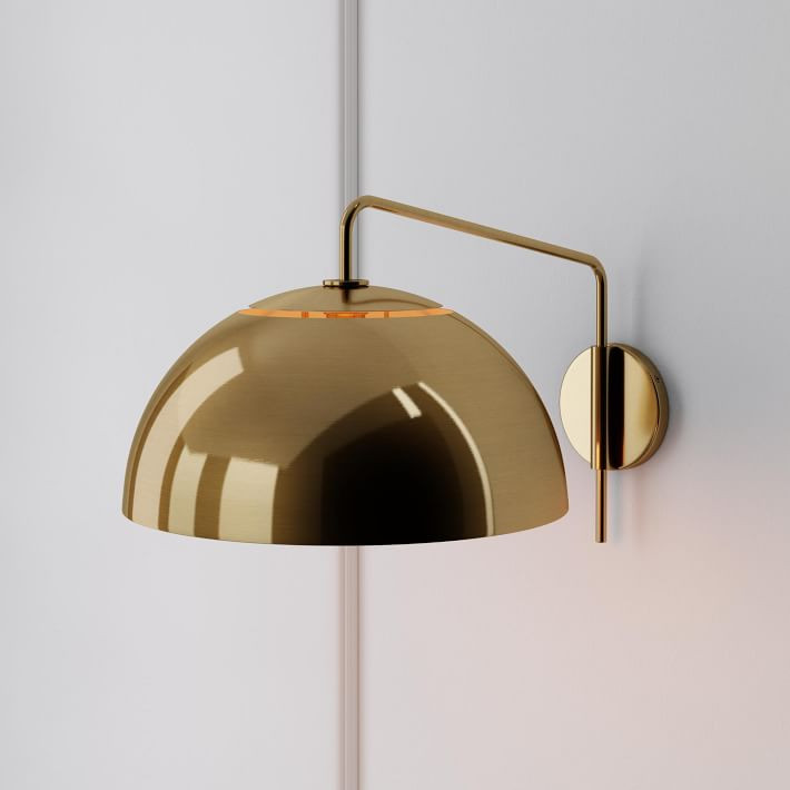 Sculptural Adjustable Metal Sconce | West Elm (US)