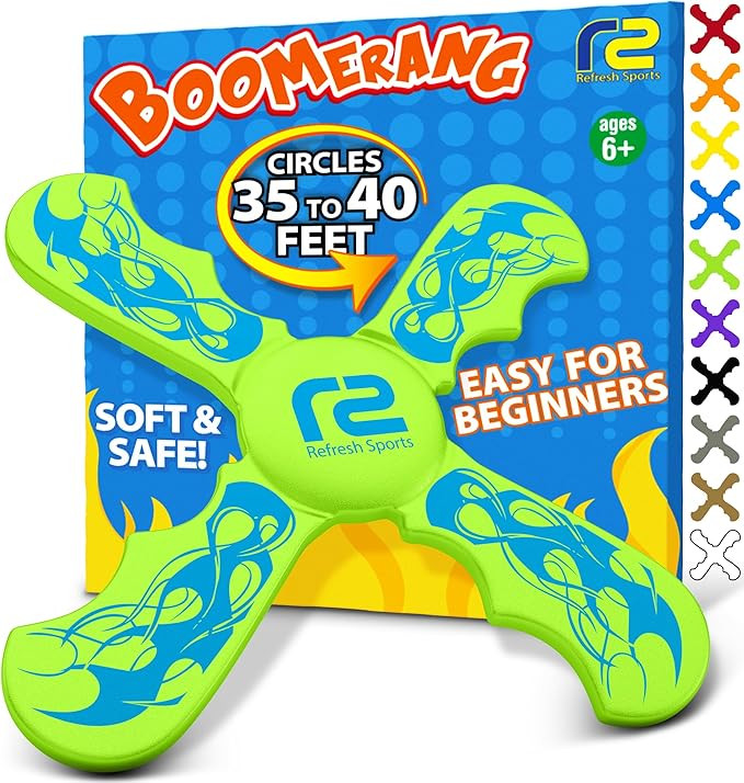 Boomerangs for Kids - Christmass Gifts for Grandkids Boys & Girls All Ages - Outdoor Flying Disc ... | Amazon (US)