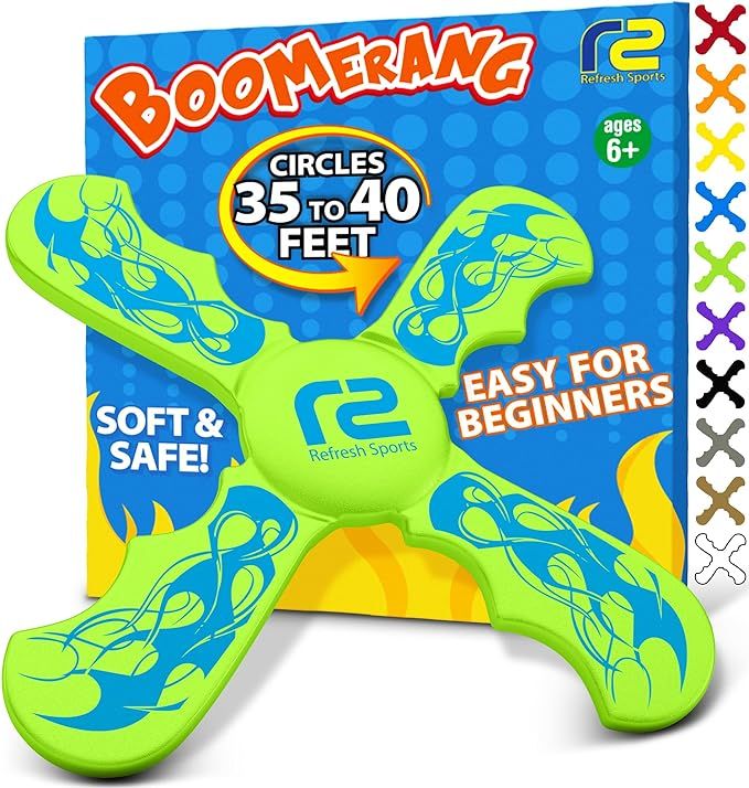 Frisbees for Kids: Best Soft Frisbee Kids Boomerang - Easter Basket Stuffer For Boys & Girls - Ou... | Amazon (US)