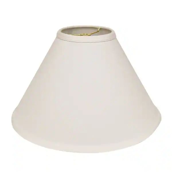 Cloth & Wire Deep Cone Hardback No Slub Lampshade with Washer Fitter, White Natural Fabric Lampsh... | Bed Bath & Beyond