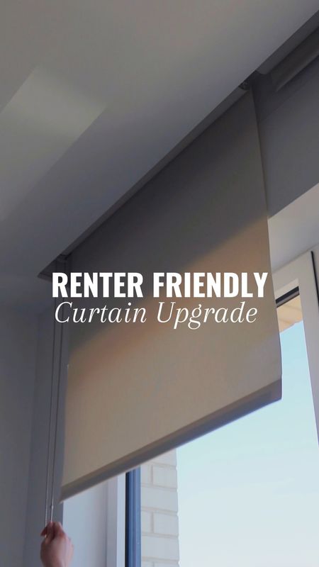 How I upgrades the curtains in my bedroom! A curtain track will give you a much more luxurious feel and you can either install this with screws or use the adhesive version to make it renter friendly!

#LTKVideo #LTKhome #LTKfindsunder50