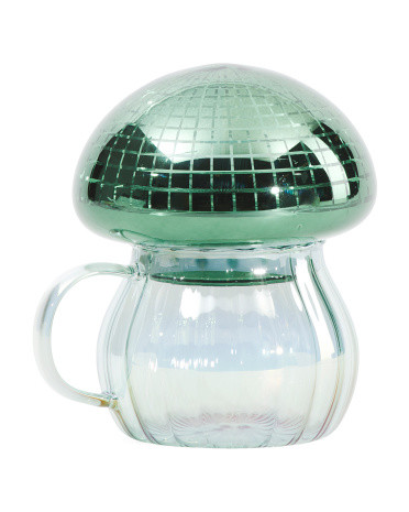 5x6.5 Glass Luster Mushroom Mug | TJ Maxx