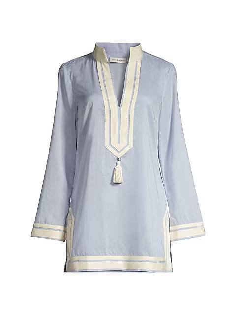 Tory Cotton Voile Tassel Tunic | Saks Fifth Avenue