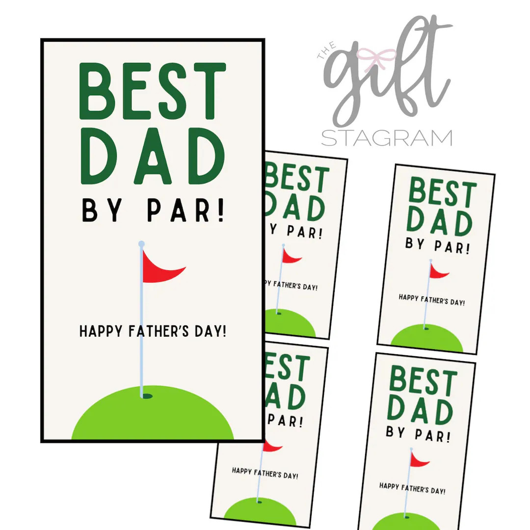 Best Dad by Par Gift Tag DIGITAL DOWNLOAD Father's Day Gift Tag Father's Day Gift Ideas Father Go... | Etsy (US)
