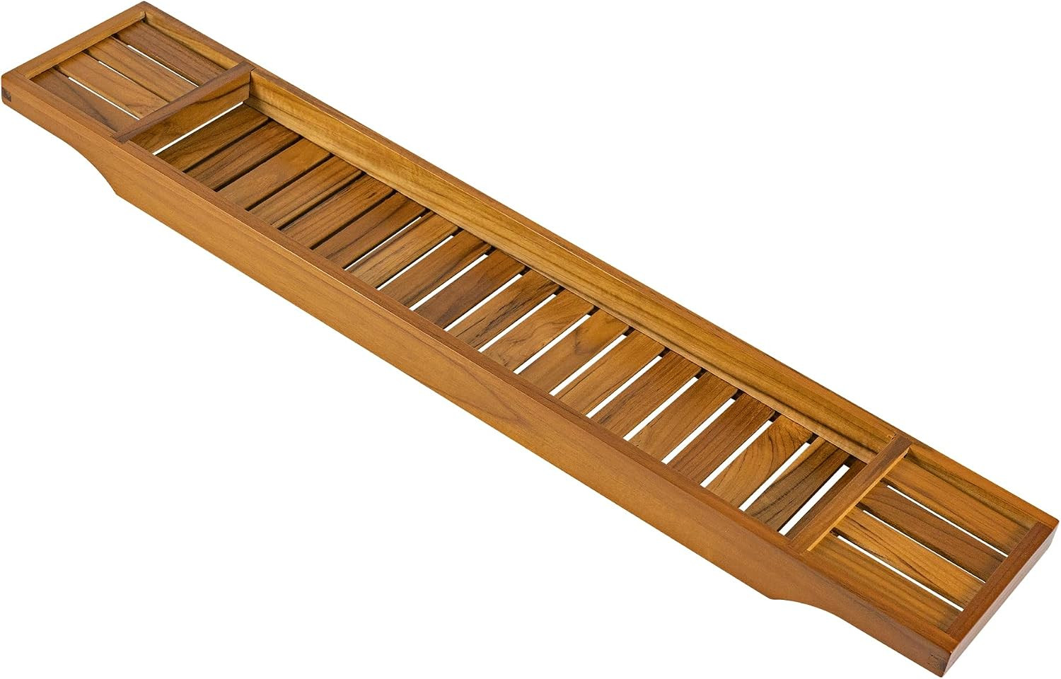 VaeFae Non-Expandable Teak Bathtub Tray, 31.89" x 5.98" x 1.77" | Amazon (US)