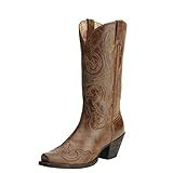Ariat Women's Round Up D Toe Wingtip Western Cowboy Boot, Sandstorm, 9.5 B US | Amazon (US)