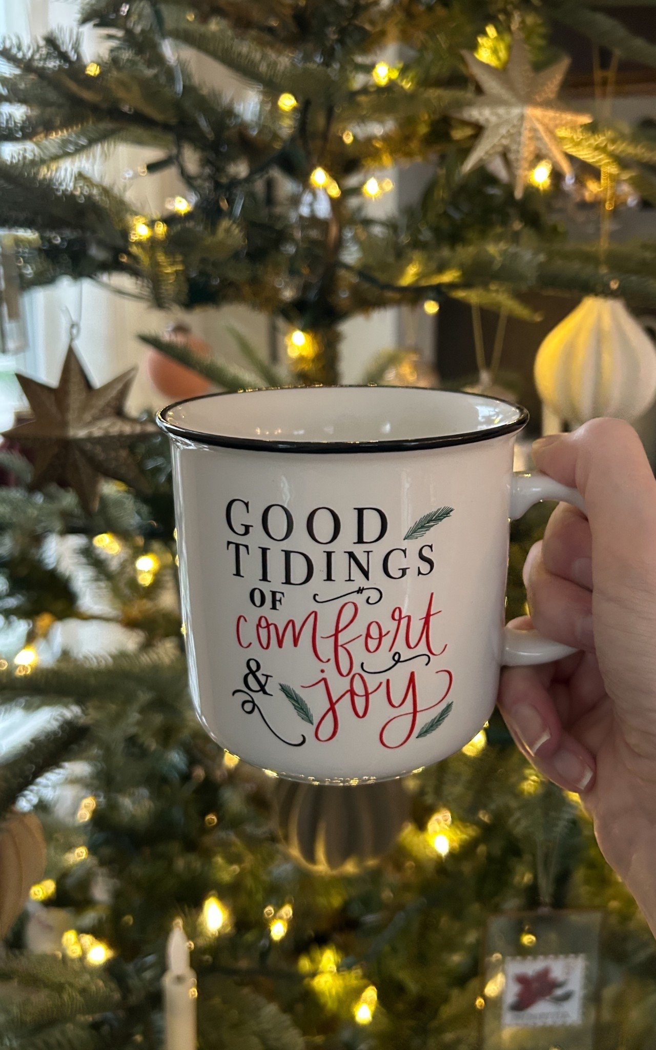 Time to break out the cute Christmas mugs! Finally decorated my tree! She’s not quite done yet but close! This exact Sweet Water Decor mug is a few years old but linking similar options below. 



Sweet Water Decor
Good tidings of Comfort and Joy
Christmas Mug 
Holiday mug
Christmas Tree 
Tree ornaments 
Clip on candles 
Studio McGee ornaments
Star ornament 


#LTKHoliday #LTKSeasonal #LTKGiftGuide