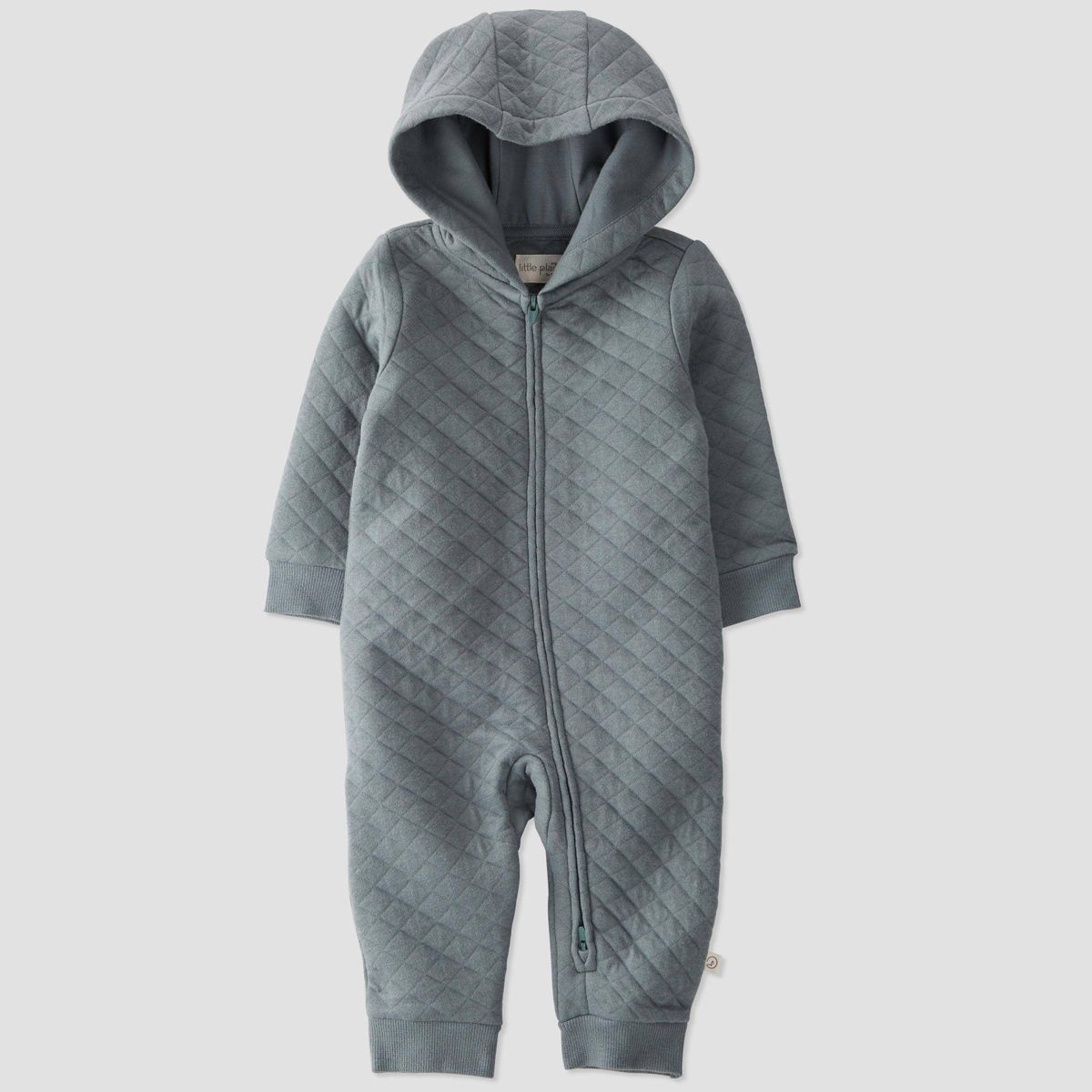 Little Planet by Carter’s Baby Boys' Hooded Jumpsuit - Slate Gray | Target