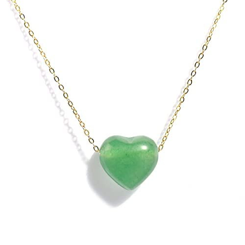 Jade Heart Necklaces for Women Teen Girls Green Jewelry Gifts as Christmas Stocking Stuffers Vale... | Amazon (US)