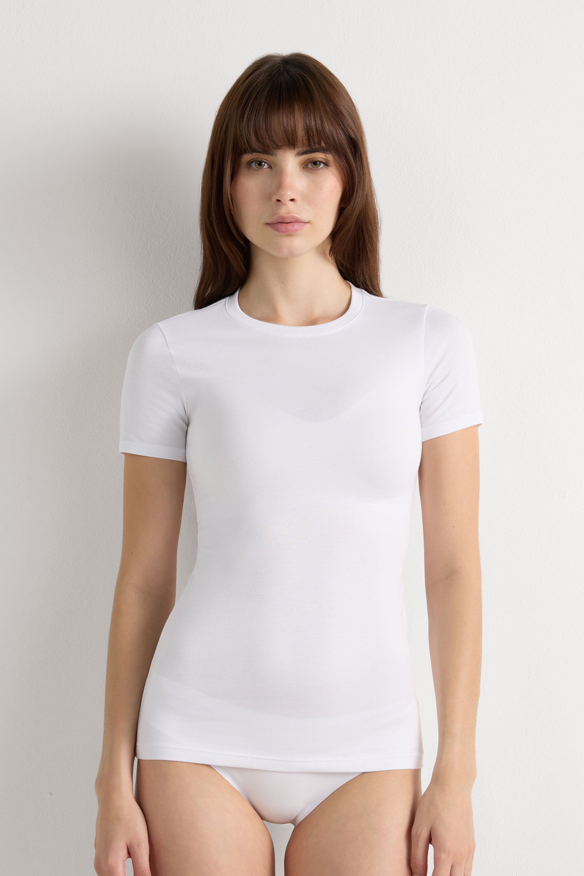 Stretch Superior Cotton Short Sleeve Top - Intimissimi | Intimissimi (US)
