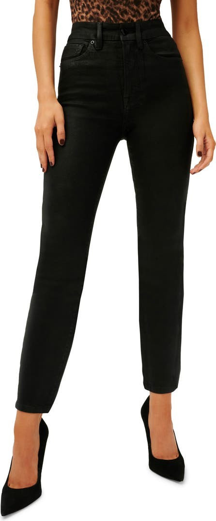 Good Classic Coated Ankle Straight Leg Jeans | Nordstrom