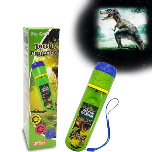 Pup Go Dinosaur Projector Flashlight for Kids Ages 3+, 3 Discs 24 Images, Cool Dinosaurs Toys for Boys Girls, Dinosaur Kids Flashlight, Night Light Projector, Idea Dinosaurs Gifts for Toddler Children | Amazon (US)