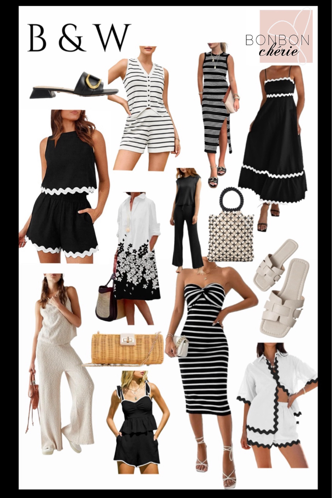 All my  black and white summer outfits, wedding guests, resort wear, vacation style, comfy clothes. 

#LTKParties #LTKSeasonal #LTKStyleTip