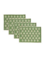 Set Of 4 Block Print Placemats | Kitchen & Dining Room | Marshalls | Marshalls