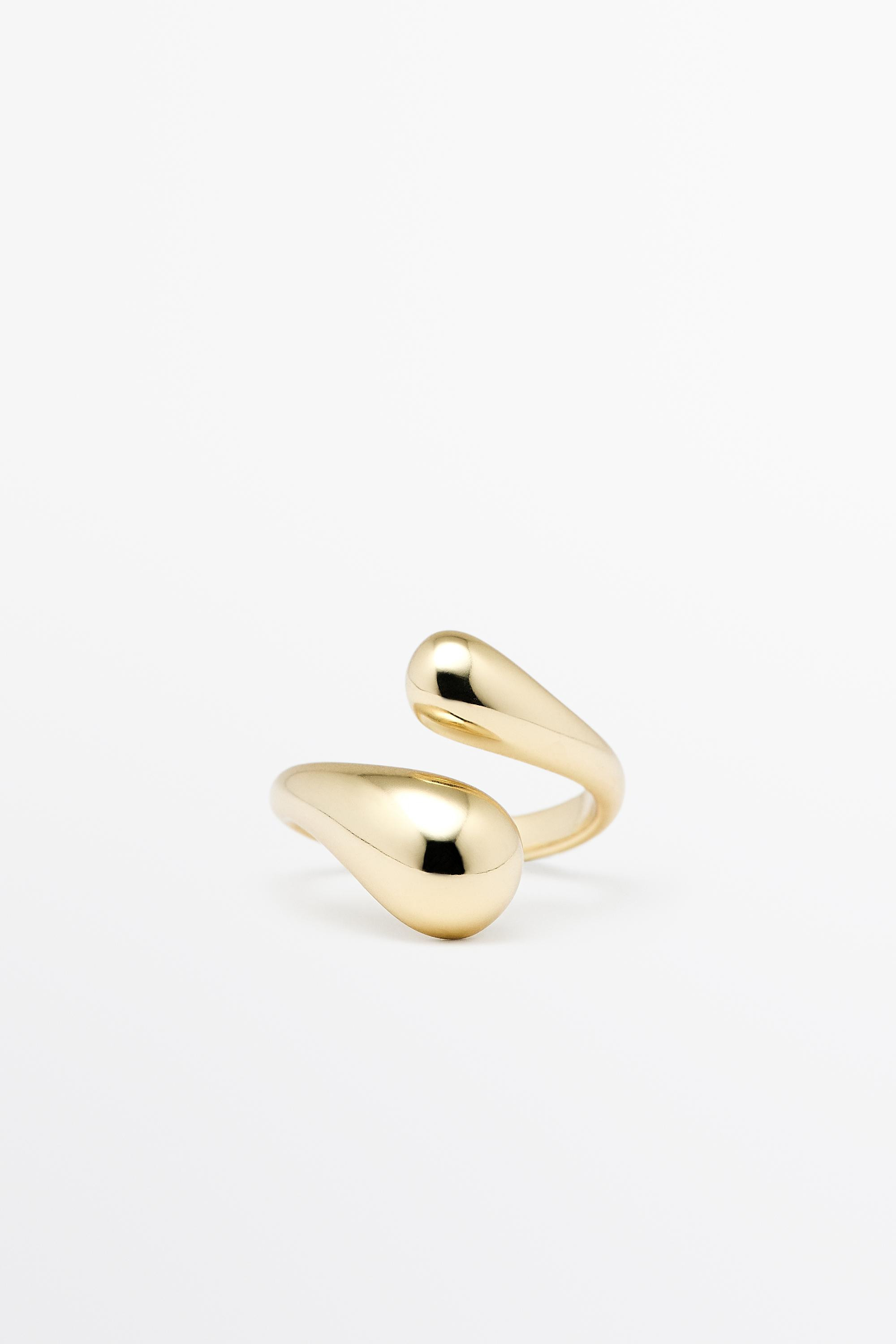 Double teardrop ring | Massimo Dutti UK