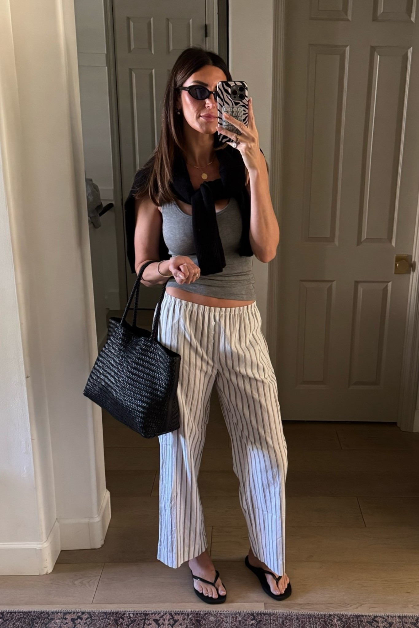 Cozy hair appointment outfit ! So cute for coffee runs or quick errands! 
Wearing a regular medium in bottoms for oversized cropped fit. They come in tall online though!

#LTKootd #LTKTall