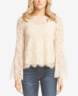 Karen Kane Bell-Sleeve Lace Top | Macys (US)